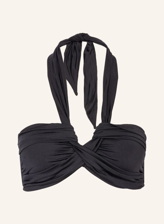 SEAFOLLY Bandeau bikini top SEAFOLLY COLLECTIVE BLACK