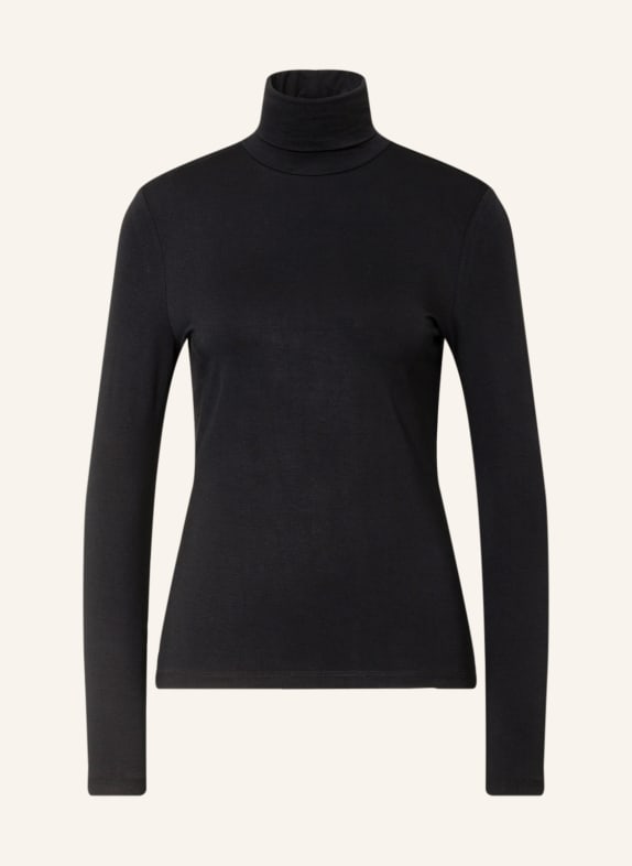 Koszulka polo z dżerseju z kamieniami ozdobnymi produktów Golf  CZARNY