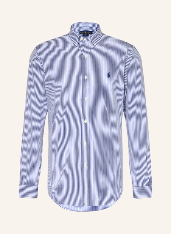 POLO RALPH LAUREN Shirt slim fit BLUE/ WHITE
