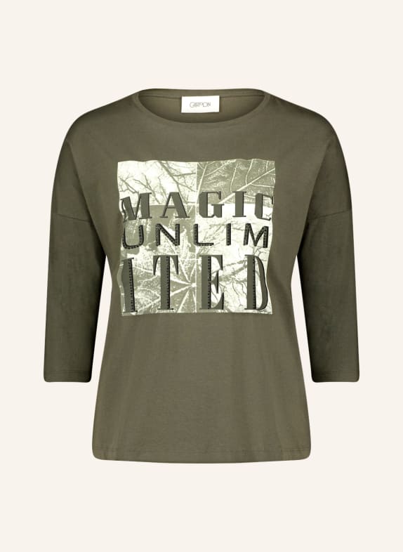 CARTOON Shirt mit 3/4-Arm und Schmucksteinen