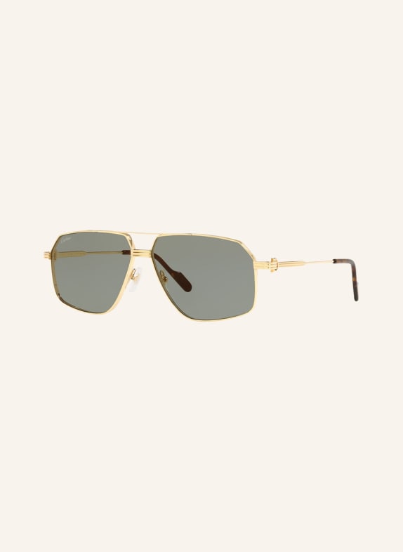 Cartier Sunglasses CT0270S 2300J1 - GOLD/GREEN