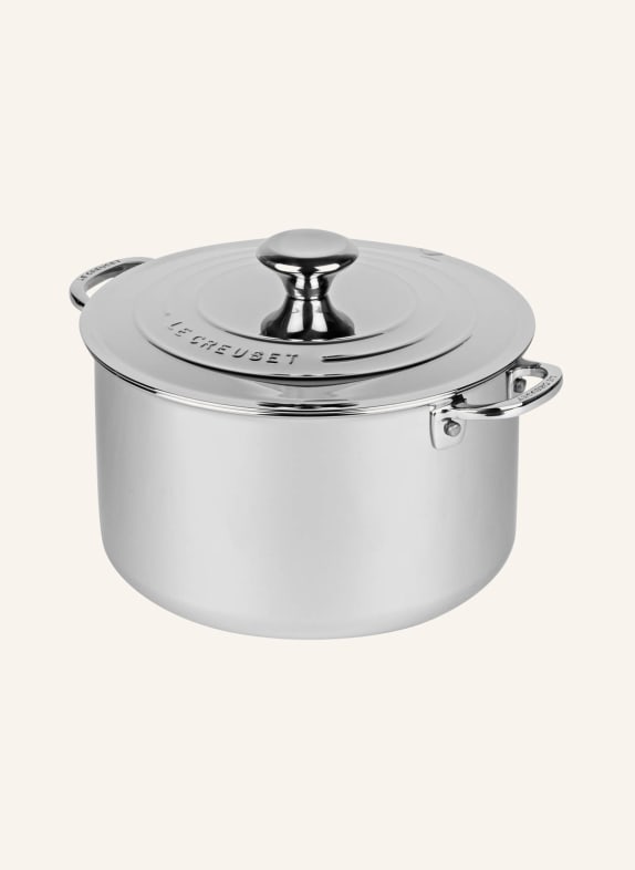 LE CREUSET Suppentopf 3-PLY PLUS  SILBER
