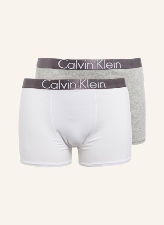 Calvin Klein 2er-Pack Boxershorts CUSTOMIZED STRETCH WEISS/ GRAU