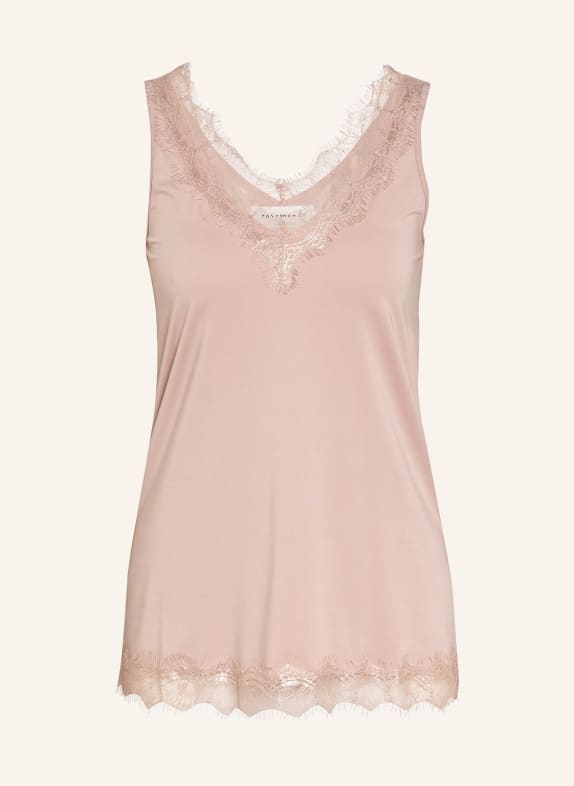 rosemunde Top with lace trim LIGHT PINK