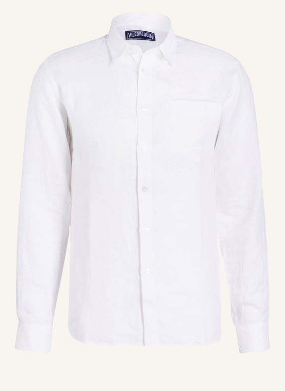 VILEBREQUIN Linen shirt regular fit WHITE