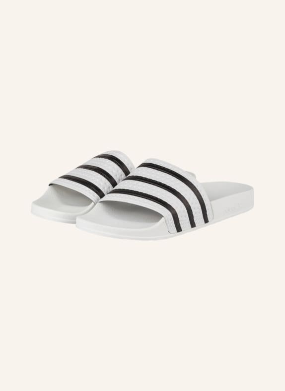 adidas Originals Slides ADILETTE WHITE/ BLACK