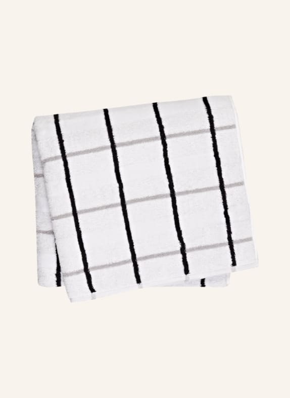 Cawö Bath towel NOBLESSE WHITE/ GRAY/ BLACK CHECKED