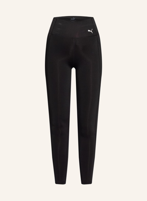 PUMA Active Essential Banded Leggings With Pink Waistband