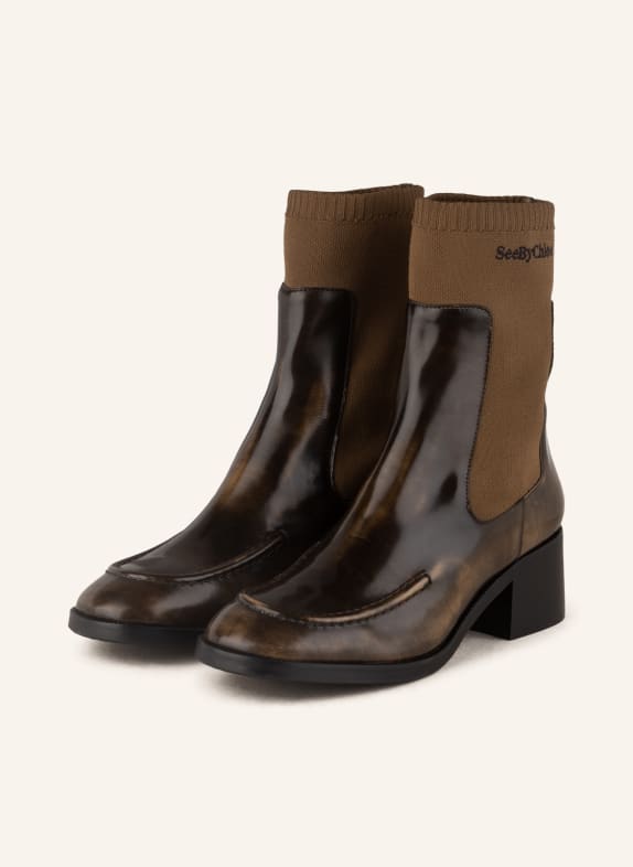 SEE BY CHLOÉ Chelsea-Boots WENDY 110/415 Olive