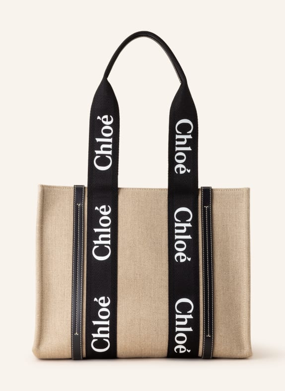 Chloé Shopper WOODY BLACK - BLUE