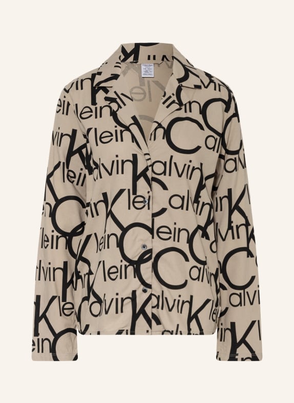Calvin Klein Pyžamové tričko BÉŽOVÁ