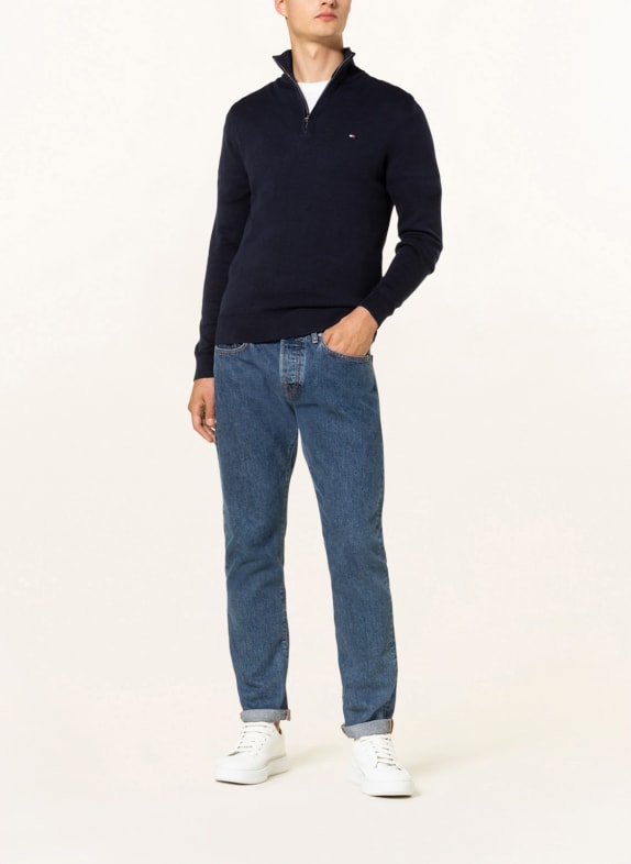 TOMMY HILFIGER Troyer DUNKELBLAU