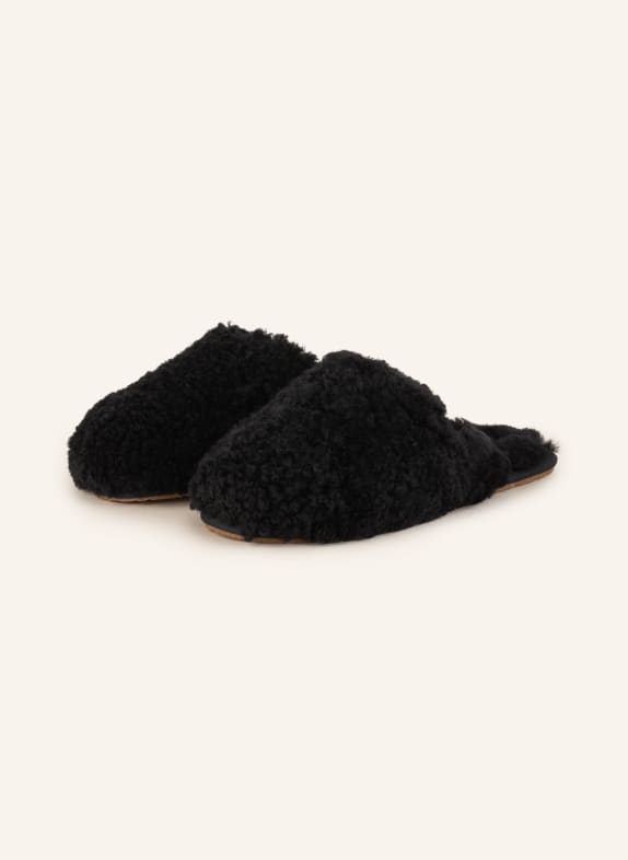 UGG Slippers MAXI CURLY BLACK