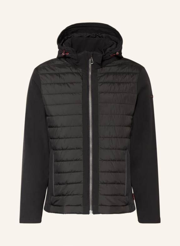 bugatti Quilted jacket with detachable hood