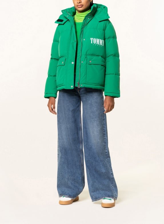 TOMMY JEANS Quilted jacket GREEN