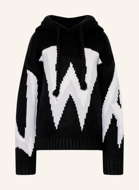 JW ANDERSON Oversized sweater BLACK/ WHITE