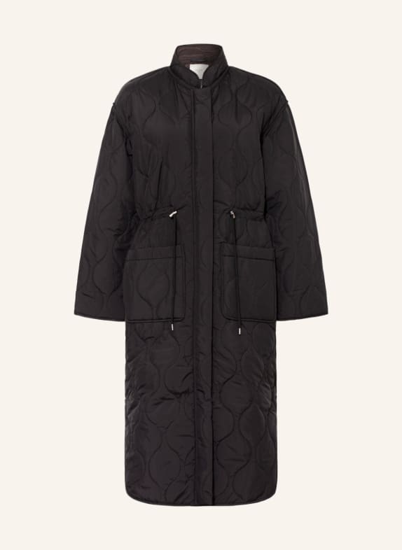 NEO NOIR Quilted coat FORD BLACK