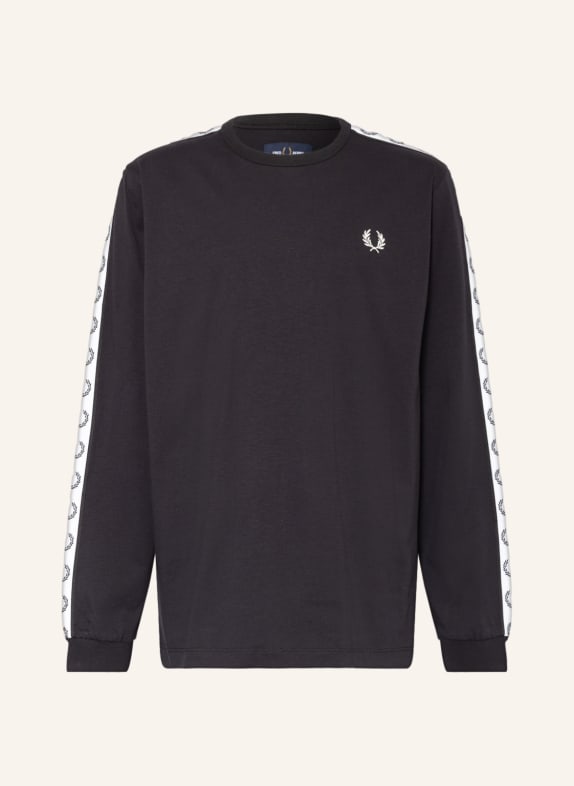 FRED PERRY Longsleeve mit Galonstreifen