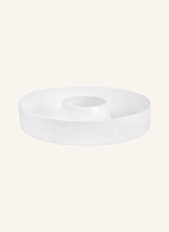 R&Auml;DER Schale NIMM DIR ZEIT ZUM TR&Auml;UMEN WEISS