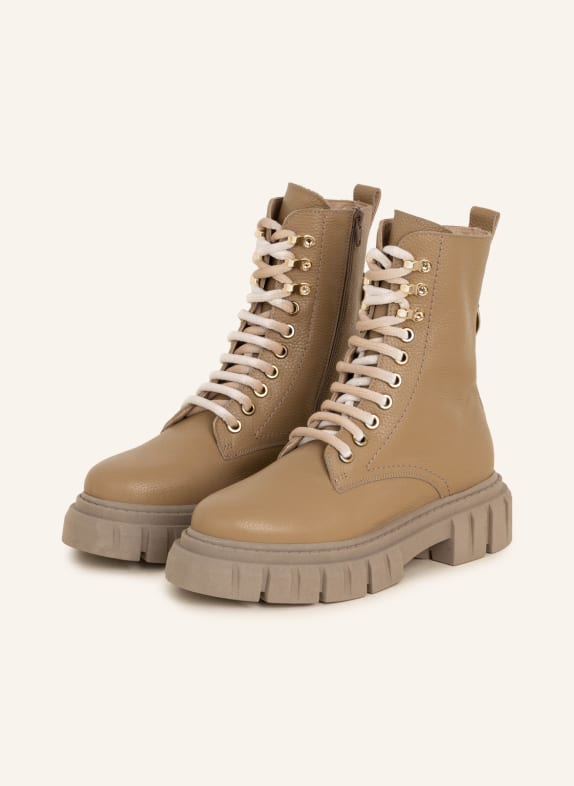 Pertini Lace-up boots CAMEL