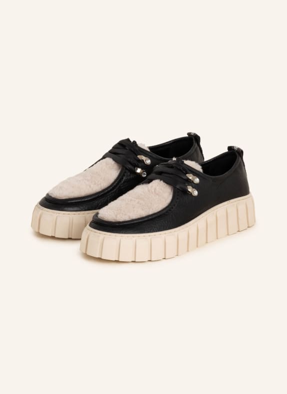 Pertini Buty sznurowane na platformie