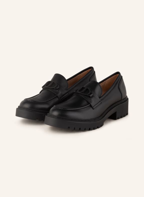 UNISA Platform loafers GABON BLACK