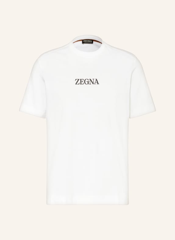 ZEGNA T-Shirt ECRU/ SCHWARZ