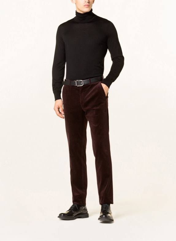 ZEGNA Kašmírový svetr s hedvábím ČERNÁ