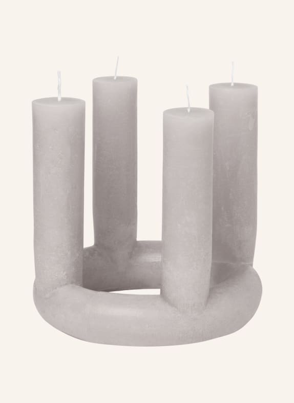 BROSTE COPENHAGEN Candle LUCILLE LIGHT GRAY