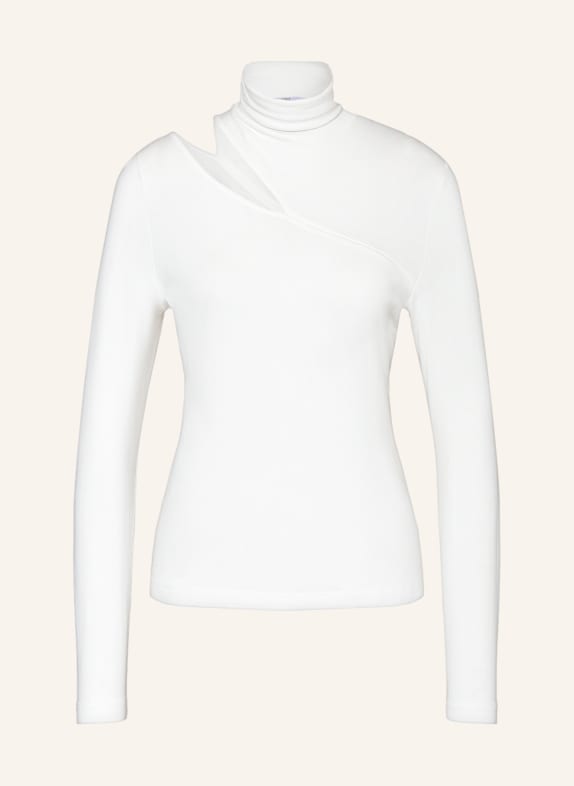 RIANI One-shoulder long sleeve shirt WHITE
