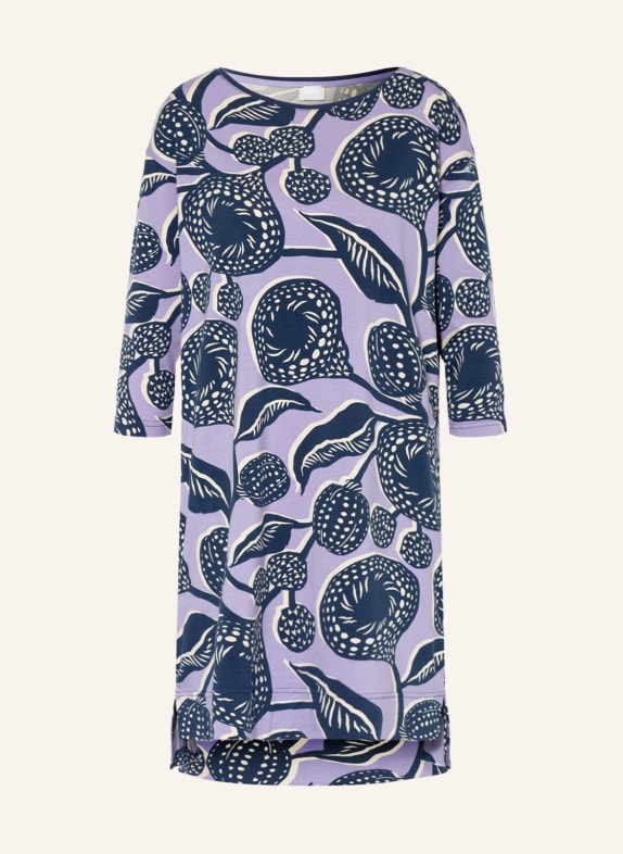 mey Nightgown series INKA with 3/4 sleeves LIGHT PURPLE / DARK BLUE / WHITE