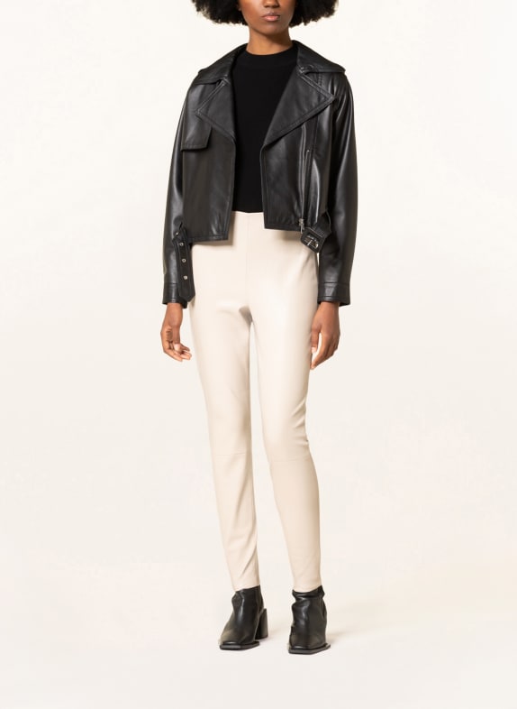 oui Leggings in leather look