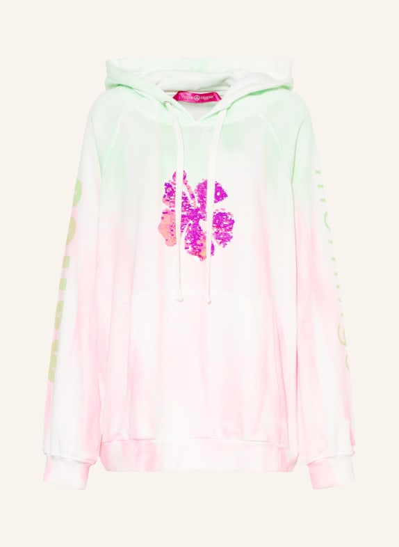 yippie hippie Oversized-Hoodie mit Pailletten