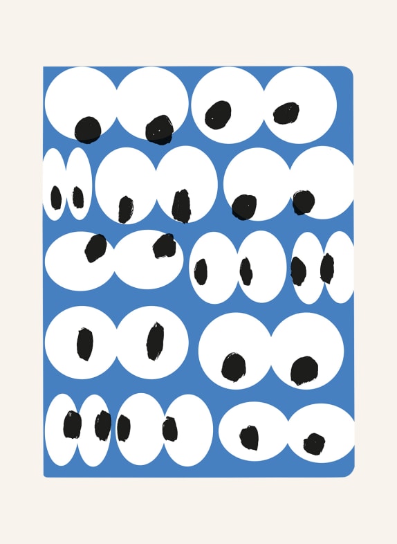 NUUNA Notebook GRAPHIC L EYES ON YOU BLUE/ WHITE/ BLACK