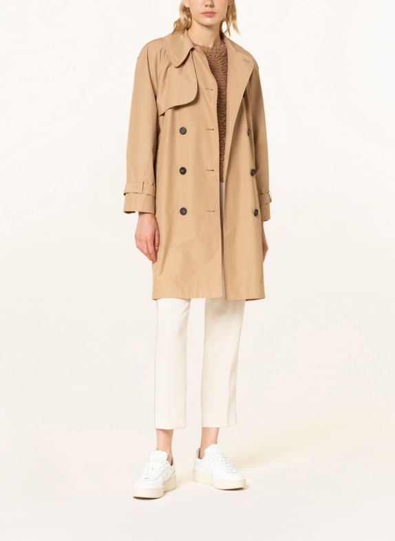PESERICO Trenchcoat mit Schmucksteinen