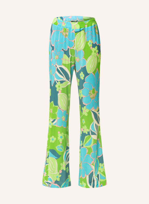 ANNA's Marlenehose aus Jersey TÜRKIS/ HELLGRÜN/ PETROL