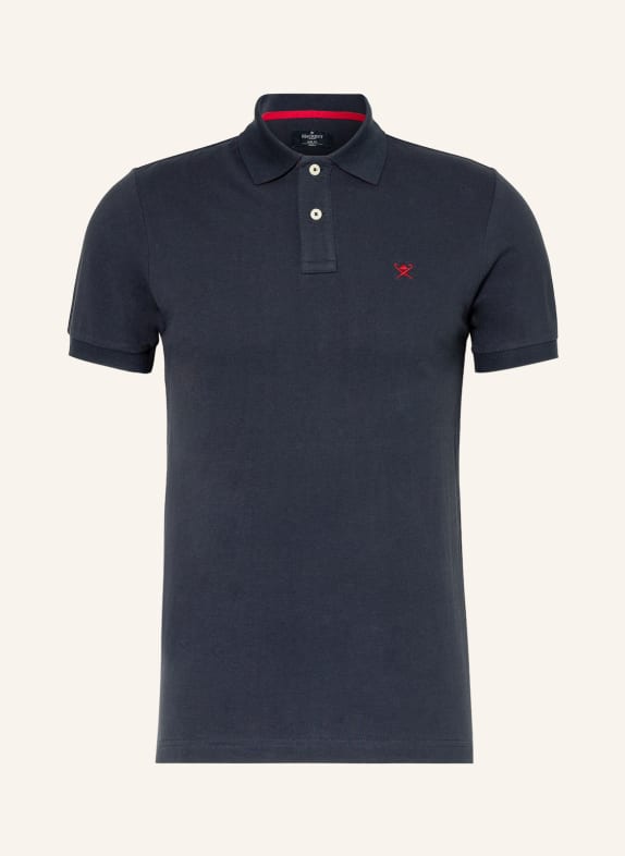 HACKETT LONDON Piqué-Poloshirt Slim Fit DUNKELBLAU