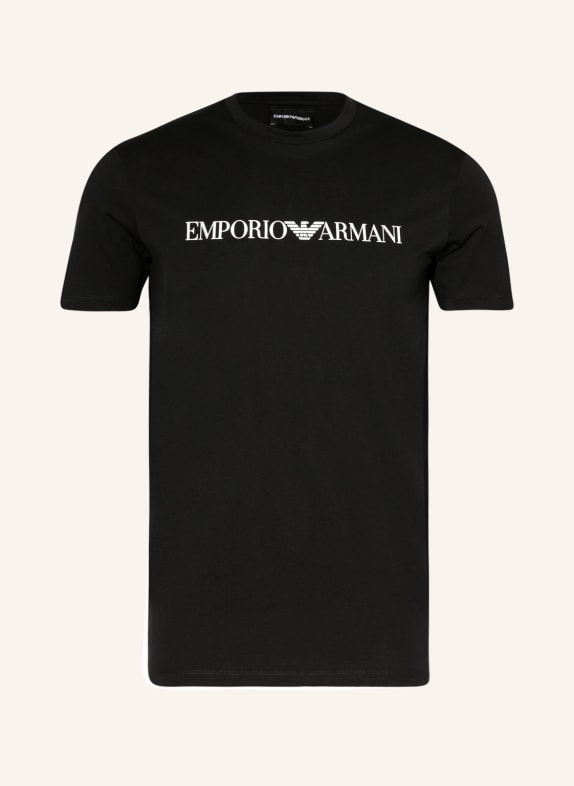 EMPORIO ARMANI T-Shirt SCHWARZ/ WEISS
