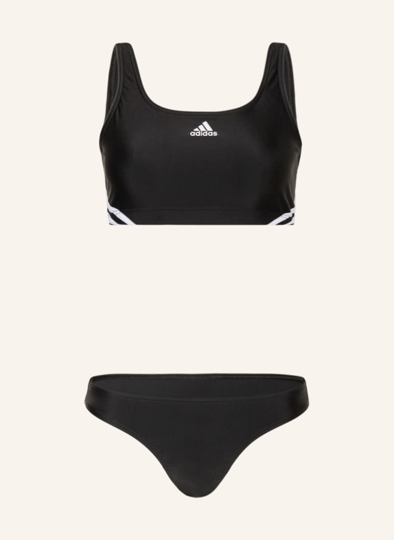 adidas Bustier-Bikini 3S SPORTY SCHWARZ