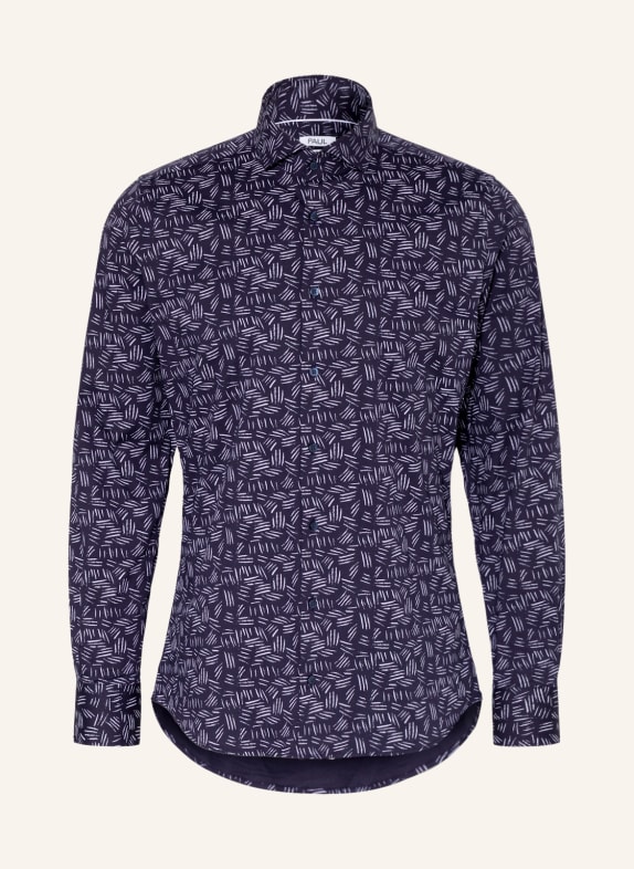 PAUL Shirt slim fit DARK BLUE/ LIGHT PURPLE