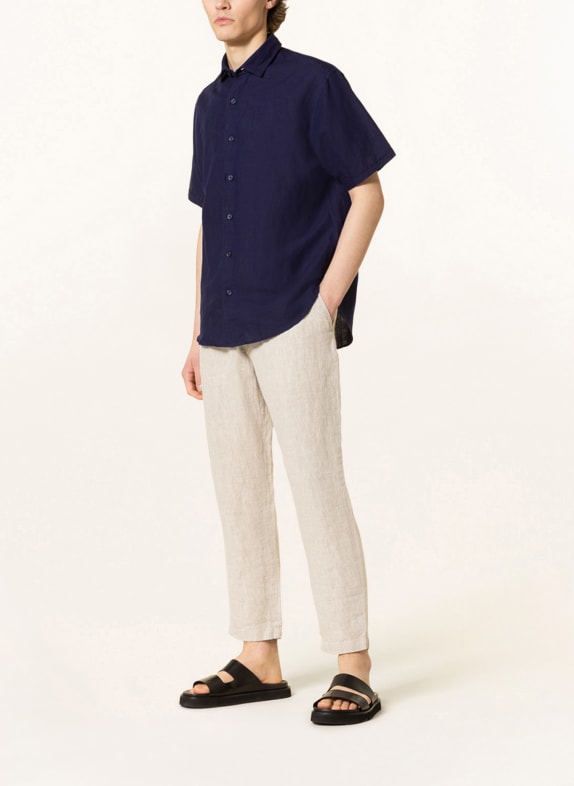 PAUL Kurzarm-Hemd Comfort Fit mit Leinen