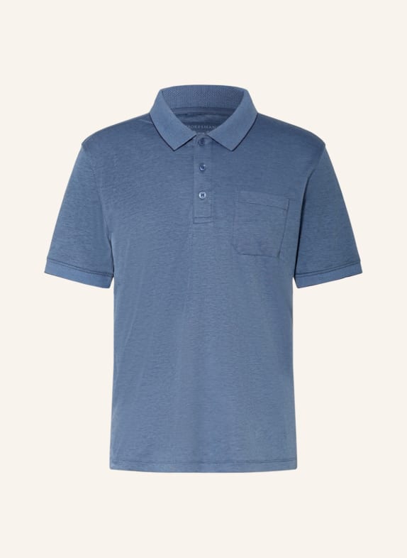 STROKESMAN'S Piqué polo shirt regular fit BLUE