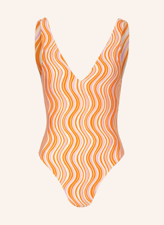 SEAFOLLY Swimsuit MOD SQUAD, reversible ORANGE/ PURPLE/ WHITE