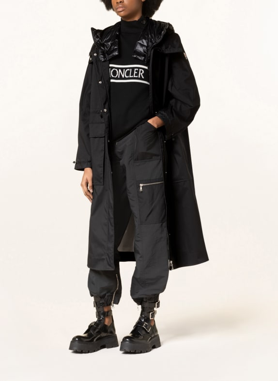 MONCLER Parka MAGNY with removable hood BLACK