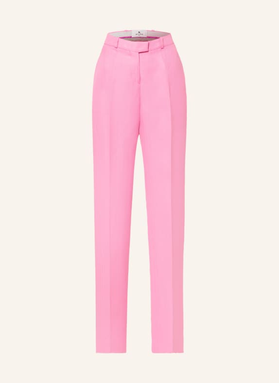 ETRO Trousers with linen and silk PINK