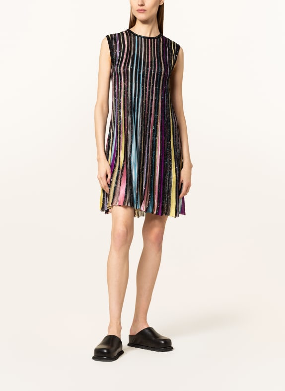 MISSONI Silk dress with glitter thread and sequins