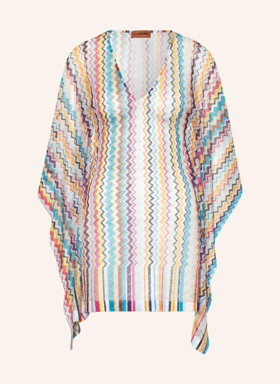 MISSONI Knit top WHITE/ LIGHT BLUE/ TURQUOISE