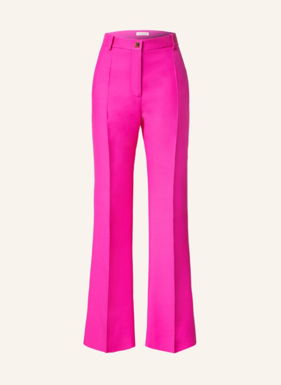 VALENTINO Trousers with silk PINK