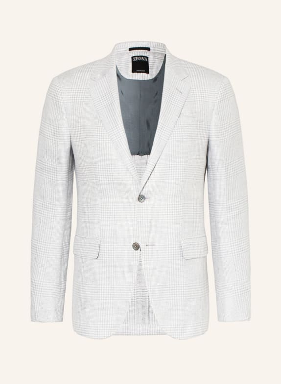 ZEGNA Leinensakko Extra Slim Fit HELLGRAU