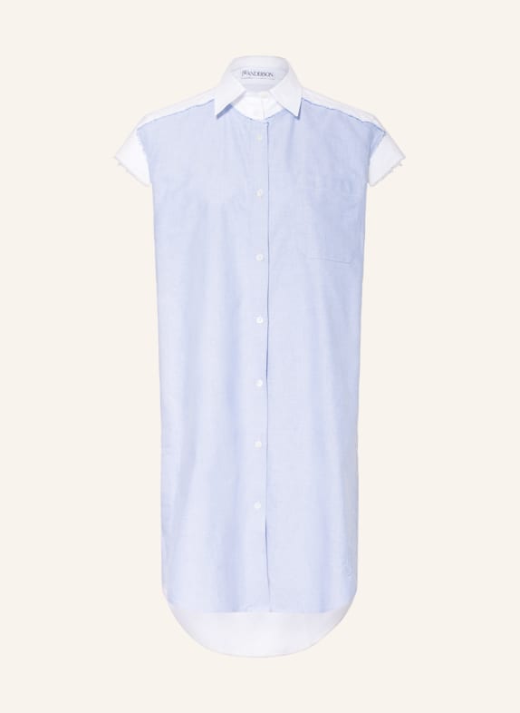 JW ANDERSON Shirt dress LIGHT BLUE/ WHITE